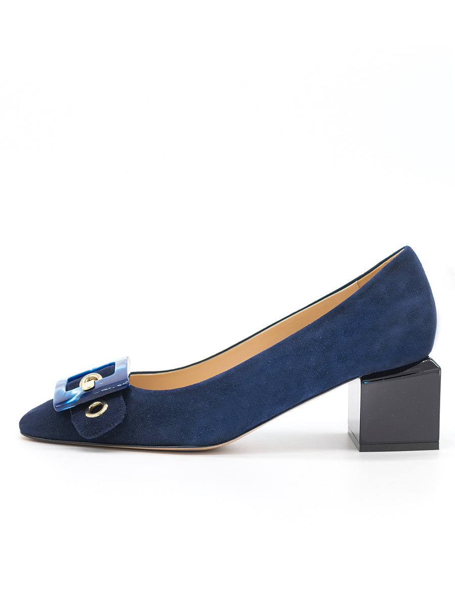 Nuri Block Heeled Pump